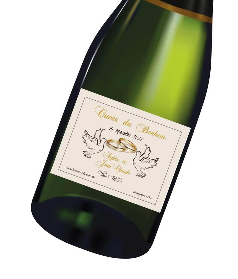 Etiquettes Anniversaire Fetes Pack De 8 Champagne Viot Et Fils